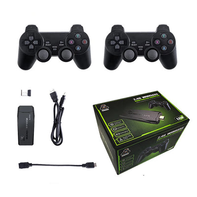 M8 Game Console Built-in 20000 + 64GB Two-person Wireless Controller 2.4G Stick 4K HDMI-compatible Xmas Gift