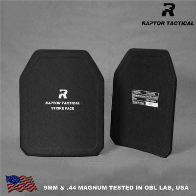 Raptor Tactical NIJ 3A IIIA Bulletproof Plate One Pair 10x12 Or 11x14 Ballistic Panels Backpack Armor Panel Against 9mm .44Mag