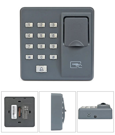 DIYSECUR Biometric Fingerprint Access Control Machine Digital Electric RFID Reader Code Password Keypad System for Door Lock