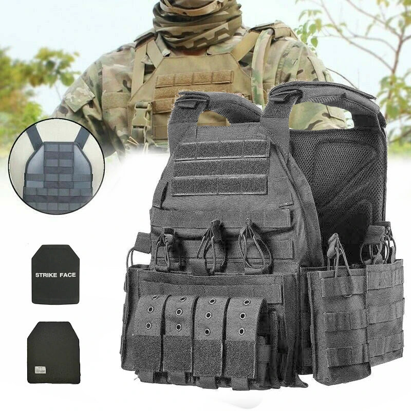 LPRED Bulletproof Vest Plate Carrier Military Combat Assault Tactical Vest Police Overt Wear Body Armor Plate Carrier