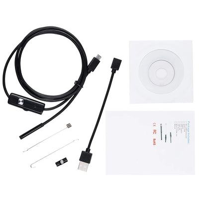 5.5/7.0 MM Endoscope Camera IP67 Waterproof 6 LEDs Adjustable USB Android Flexible Inspection Borescope Cameras for Phone PC