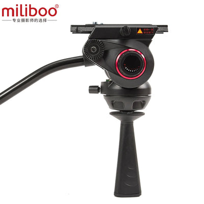 miliboo MTT609B  Professional Carbon Fiber Tripod with Hydraulic Ball Head Digital Camcorder/Camera/DSLR Stand Grand Extensio