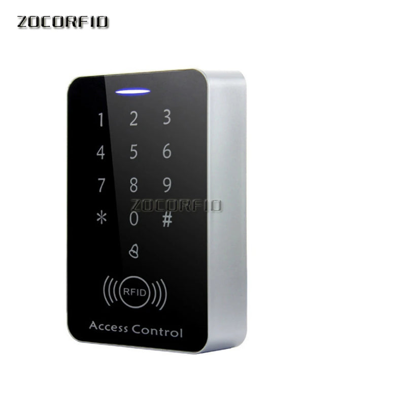 Touch keypad  with 10pcs EM keychains RFID Access Control Keypad digital panel Card Reader For Door Lock System