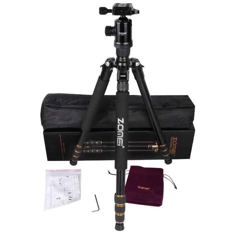 ZOMEI Z688 Tripod Magnesium Alloy Monopod Stand with Ball Head and Quick Release Plate for DSLR Camera