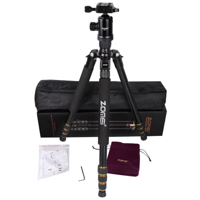 Zomei Z668 Aluminum Professional Tripod Monopod + Ball Head For DSLR Camera Portable SLR Camera stand Better than Q666