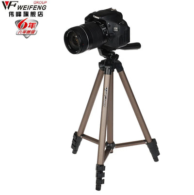 Weifeng WT3130 Aluminum alloy Camera Tripod Stand with Rocker Arm for Canon Nikon Sony DSLR Camera Camcorder Load up to 2.5kg