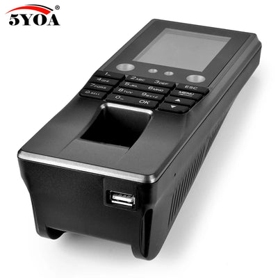 5YOA BM10 Biometric Facial Fingerprint Access Control Face Time Attendance Machine Electric Intercom Code System Door Lock