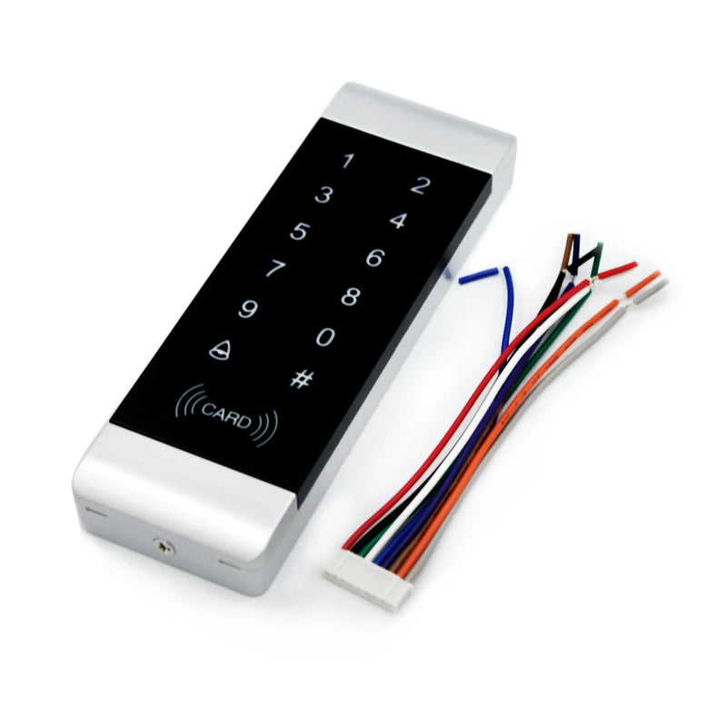 125khz RFID access control Standalone Access Control keypad reader Narrow Small Size Door Frame Touch Keypad w/ Backlight