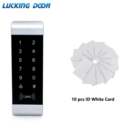 125khz RFID access control Standalone Access Control keypad reader Narrow Small Size Door Frame Touch Keypad w/ Backlight