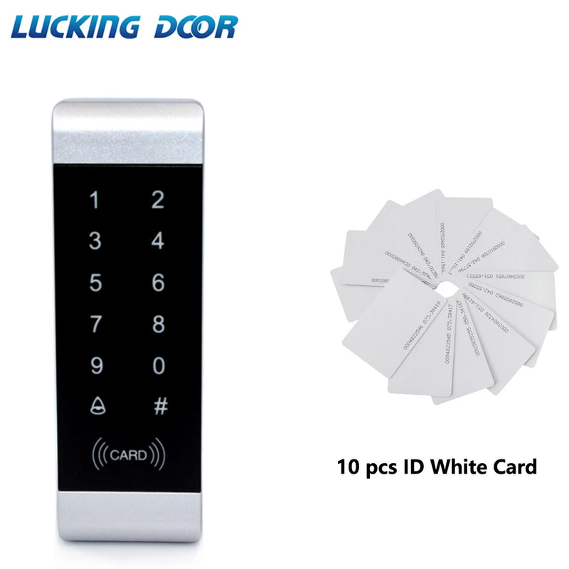 125khz RFID access control Standalone Access Control keypad reader Narrow Small Size Door Frame Touch Keypad w/ Backlight