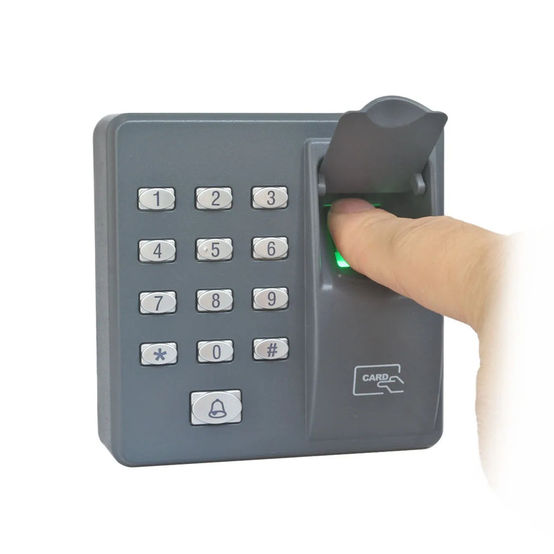 DIYSECUR Biometric Fingerprint Access Control Machine Digital Electric RFID Reader Code Password Keypad System for Door Lock