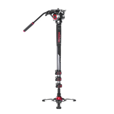 miliboo MTT705II Portable Carbon Fiber Tripod Monopod for ProfessionalCamera Camcorder/Video/DSLR Stand,Half Price of Manfrotto