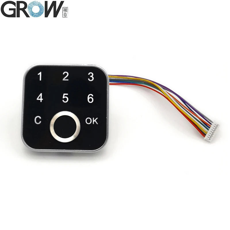 GROW K219-B+G16 DC12V Admin/User Password Fingerprint Control Board With 6 Relays For Door Access Control System