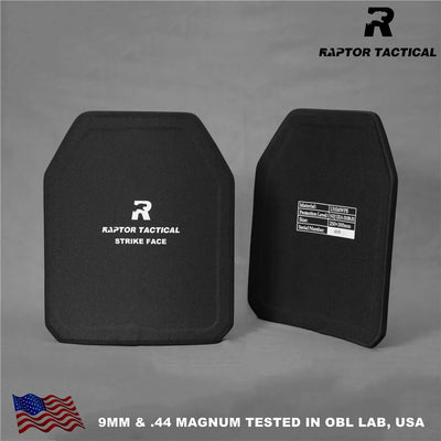 Raptor Tactical NIJ 3A IIIA Bulletproof Plate One Pair 10x12 Or 11x14 Ballistic Panels Backpack Armor Panel Against 9mm .44Mag