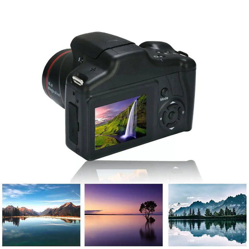 New Digital Camera SLR Portable Anti-shake Vlogging TFT 2.4in Camera 1080P Video LCD Zoom Camera 16X Cameras Ultra HD Scree R9T5