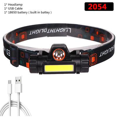 XP-G Q5 Zoomable Headlamp Head Lamp Headlight Waterproof 2500lm Led Built in Usb Rechargeable 18650 Battery Working Light