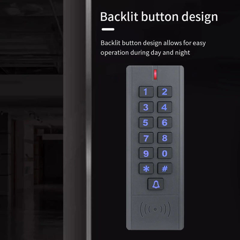 12V-24V WiFi Tuya Smart Life Fingerprint Keypad for RFID Access Control System Proximity Card Standalone Door Access Controller