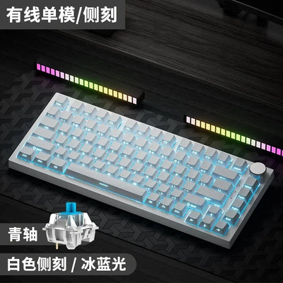 AJAZZ AK820 Wireless Mechanical Keyboard Three Mode RGB Hot Swap Gasket Structure Gamer Laptop Accessories Bluetooth Keyboard