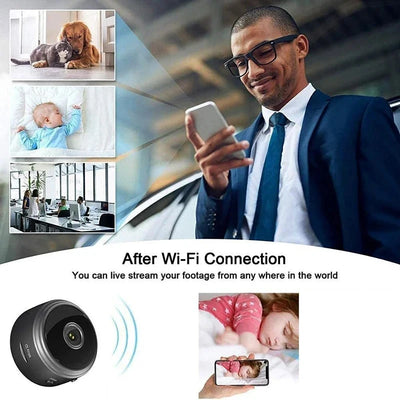 Mini Camera Wireless WiFi  Video Voice Recorder Mobile Phone Synchronization Security Monitoring Camera For For Infants And Pets