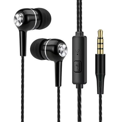 1PC Stereo In-Ear Earphone Earpiece With Microphone 3.5mm Earbuds Portable Universal HiFi Headphone for Apple/Android/Huawei