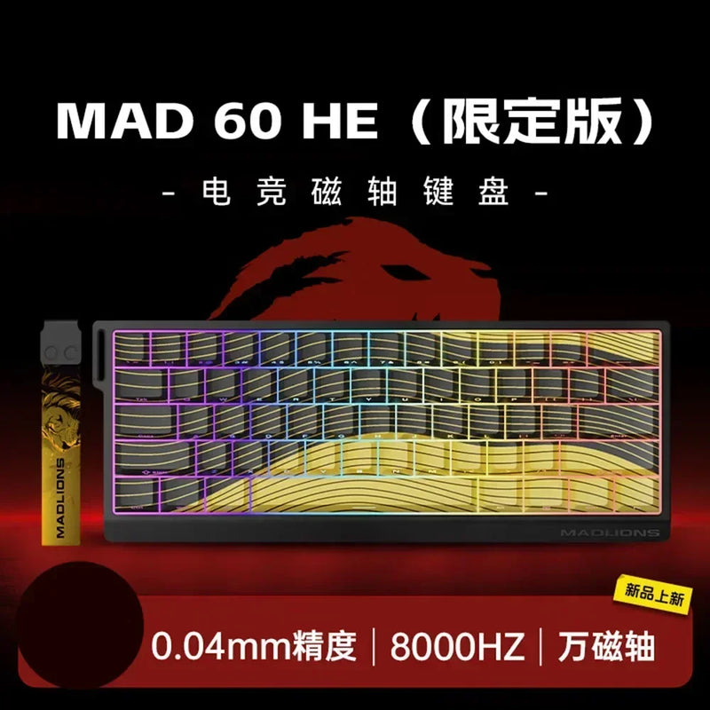 Madcatz Mad60 Mad68 HE 8k Mechanical Keyboard Magnetic Switch Madlions Wired 60% 68% Gaming Keyboards Rapid Trigger Rgb Custom