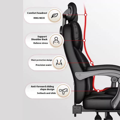 Back Support Chairs Ergonomic Foot Rest Gaming Chairs Adjustable Computer Wheels Relaxing Massage Silla De Oficina Furniture