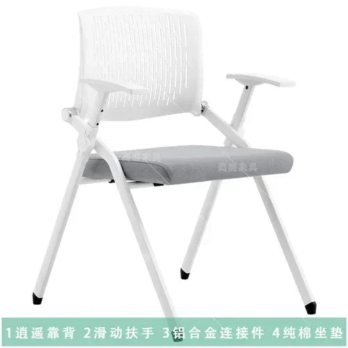 Training Ergonomic Office Chair Foldable Writing Board Staff Chair Student Meeting  Cinnamonroll Gaming Chair Sedia Pieghevole