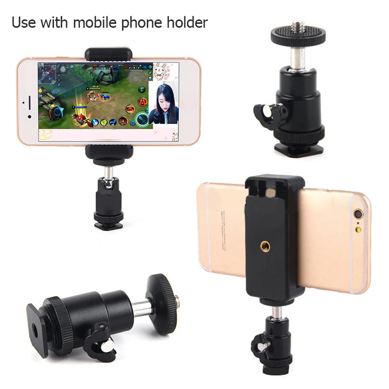 5/10PCS Camera Stands 1/4 Screw Port Universal Base Hot Shoe Connector For Mobile Phones/SLR Cameras/Photo Lights