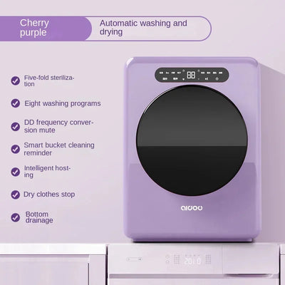 Mini Washing Machine Washing and Drying High Temperature Boiling and Washing Washer and Dryer Machine Underwear