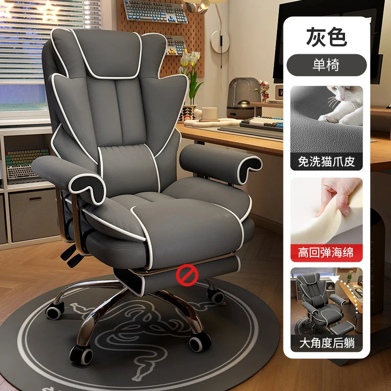 Foot Rest Chair Ergonomic Gaming Chairs Computer Comfortable Wheels Massage Adjustable Sedia Da Ufficio Office Furniture