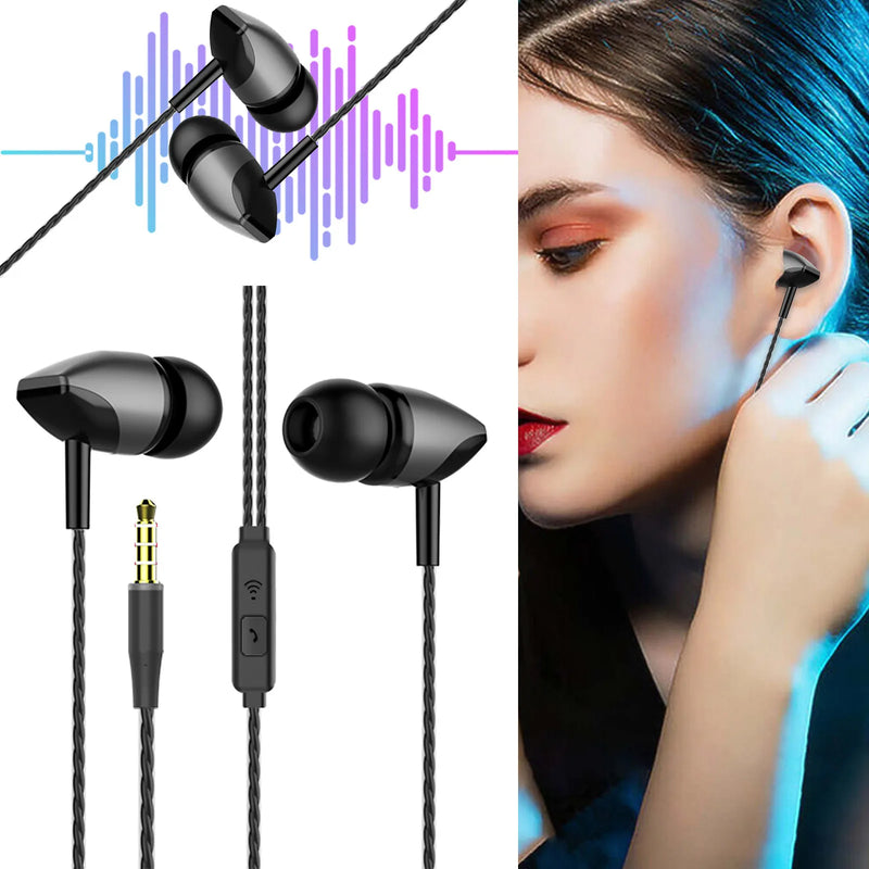 Wired Headset With Microphone For Pc Gaming Earphones In Ear Headphones With Microphone 3.5mm Wired Earbuds Cuffie Alta Qualità