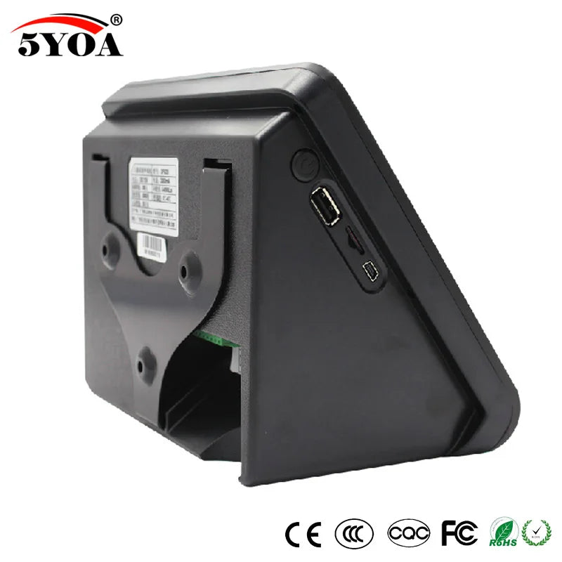 Face Facial Recognition Fingerprint TCP IP Attendance Access Control Device Biometric Time Clock Recorder No Touch Contactless