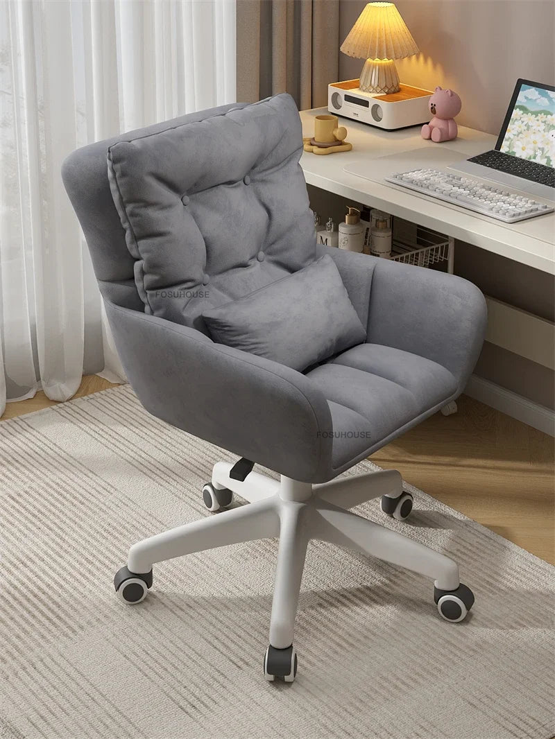 Luxury Backrest Office Chairs Lift Swivel Computer Chair Home Gaming Chair European Office Furniture Girls Bedroom Makeup Chair