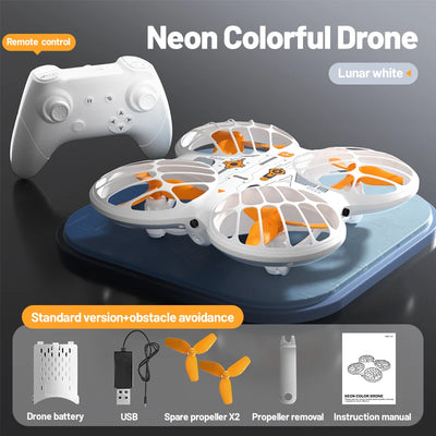 RC Drone Neon Elf 8K Camera APP Remote Control Intelligent Obstacle Avoidance Aircraft Headless Mode Kids Toys Boys Gifts