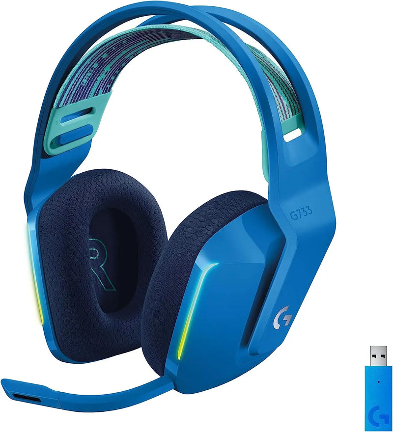 Logitech G733 LIGHTSPEED Wireless RGB Gaming Headset PRO-G DTS Headphone X 2.0 surround sound Suitable for computer gamers