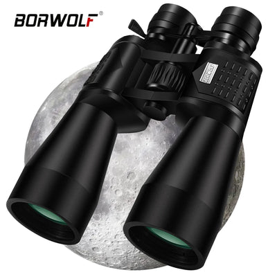 Borwolf Large Objective lens 15-450X60 Binoculars  FMC Optical  High Power Hunting Birdwatching Telescope Light night vision