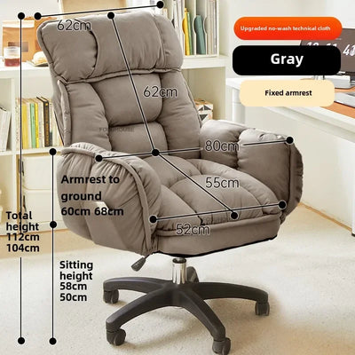 Luxury Ergonomic Office Chairs Dormitory Gaming Chair European Home Furniture Backrest Computer Armchair Bedroom Lazy Sofa Chair