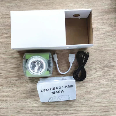 Mining Lamp Head Lamp Exploration Adventure Light Lithium Battery Usb Tpcy-C Charging Head Flashlight 5200/7000mah 2x18650 Ip68