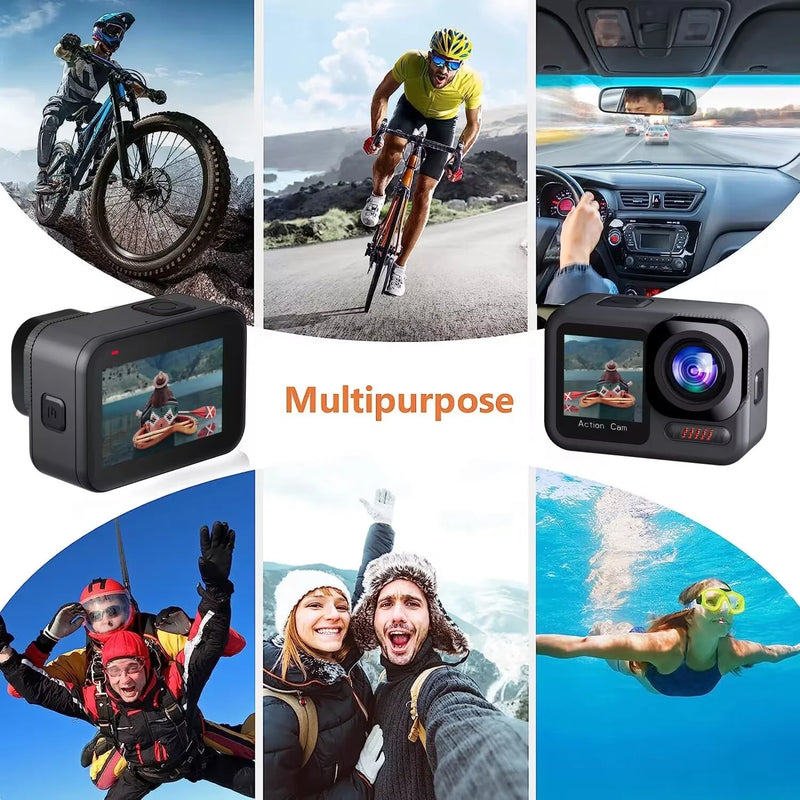 2023 NEW 5K 4K 60FPSWiFi  EIS Outdoor sports DV EIS Dual Screen Touch Body Waterproof Action Camera for Vlog