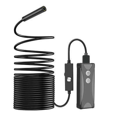 2MP 1200P 8mm Semi-Rigid Cable Wireless WIFI Endoscope For Android&ISO Smart Phone Inspection Pipe Scope