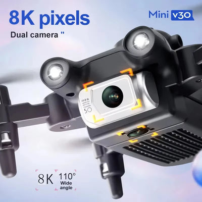 Xiaomi MIJIA V30 Mini Drone 8K HD Aerial Photography FPV RC Drones Profesional Five-sided Obstacle Avoidance Helicopter UAV Toy