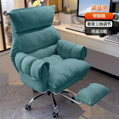 Comfortable Long-term Sofa Chair, Gaming Chair, Bedroom Desk Chair, Home Study Office Stool, Soft and Comfortable