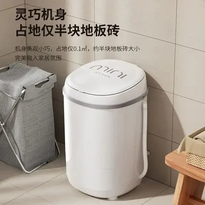 New home washing machine - small, high-capacity mini. Semi-automatic. For dorm/rental room. For kids baby