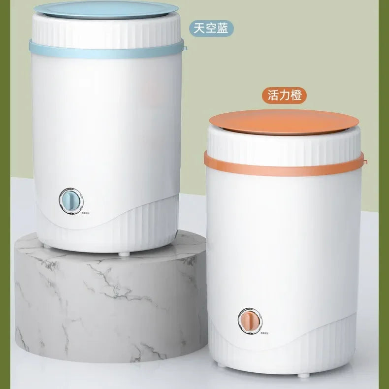 Household mini portable washing machine can dehydrate single bucket clothes washing machine