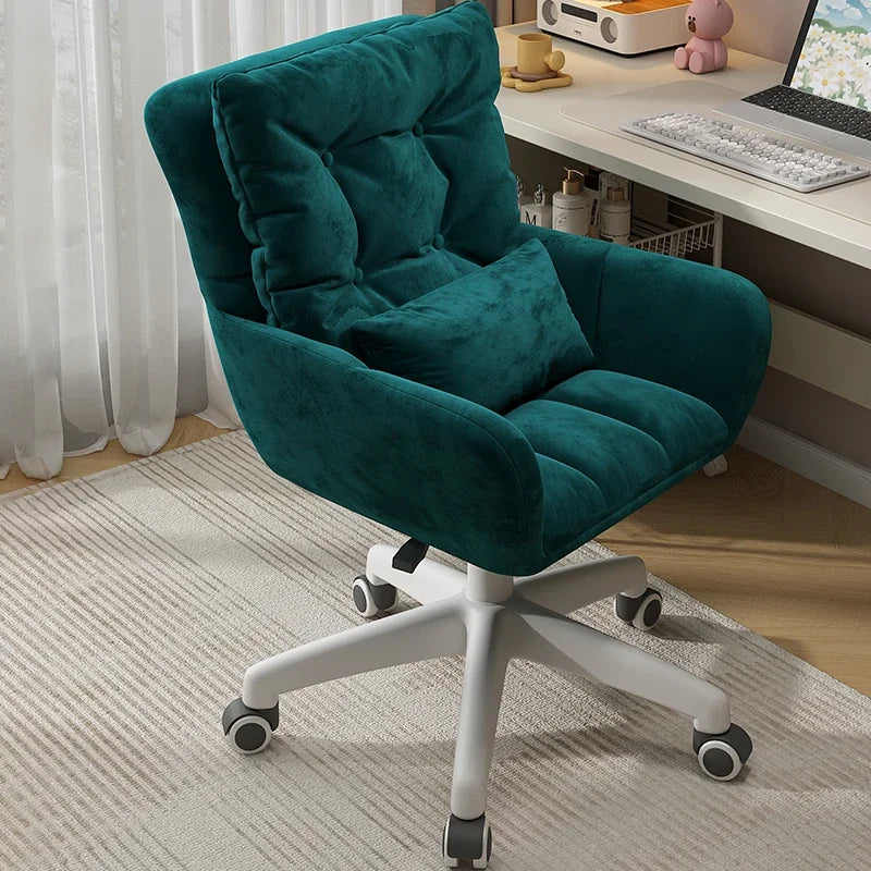 Luxury Backrest Office Chairs Lift Swivel Computer Chair Home Gaming Chair European Office Furniture Girls Bedroom Makeup Chair