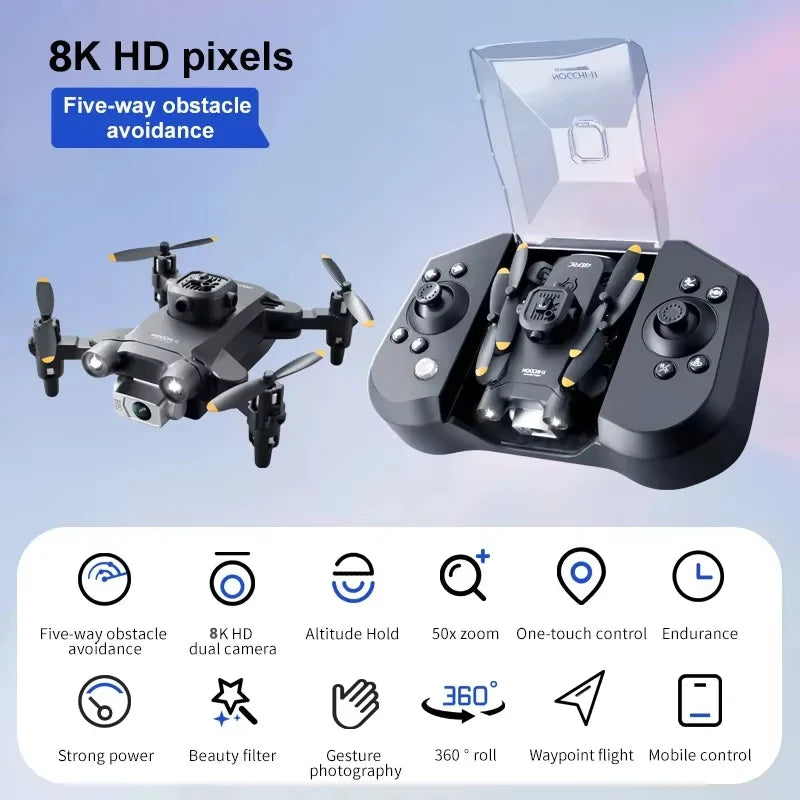 Xiaomi MIJIA V30 Mini Drone 8K HD Aerial Photography FPV RC Drones Profesional Five-sided Obstacle Avoidance Helicopter UAV Toy