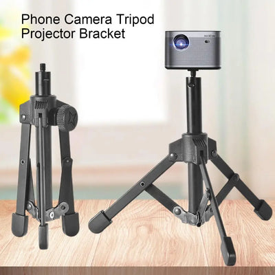 Tabletop Tripod Universal Foldable Adjustable with 1/4 Screw Mount Function Phone Camera Tripod Projector Bracket for Photograph