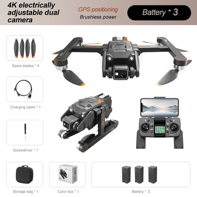 RG700 Pro Gps Rc Drone 4K Dual Quadcopter Wifi Fpv Drones with Camera Hd Aircraft Brushless Obstacle Avoidance Optical Flow Toys