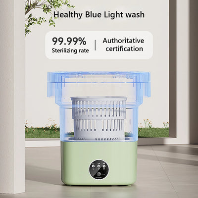 11L Large Folding Washing Machine Portable Washing Machine Automatic Modes Laundry Clothes Laundry Bucket Washing Machine