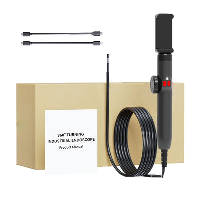 1080P car automatic maintenance hole endoscope 6MM 180 degree steering inspection camera with 8 LED portable tools IP67